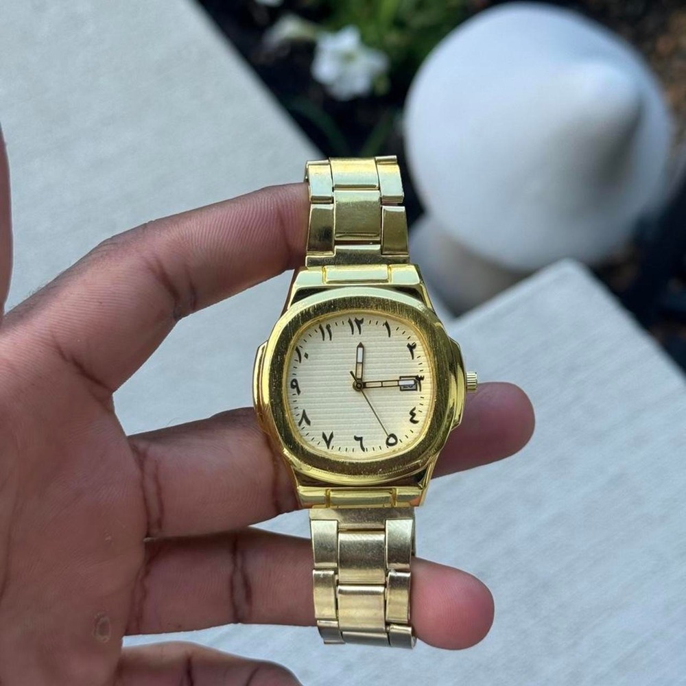 Gold Cream Dial Watch - Picture 3 of 5